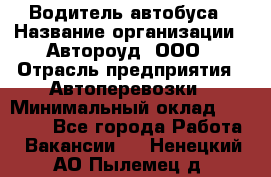 Водитель автобуса › Название организации ­ Автороуд, ООО › Отрасль предприятия ­ Автоперевозки › Минимальный оклад ­ 50 000 - Все города Работа » Вакансии   . Ненецкий АО,Пылемец д.